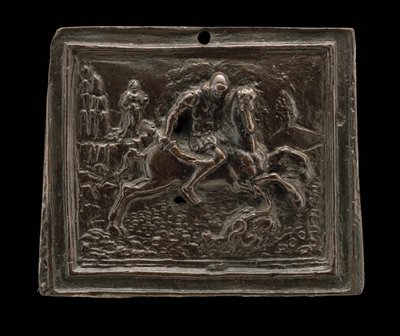 Saint George og dragen av called Riccio Andrea Briosco
