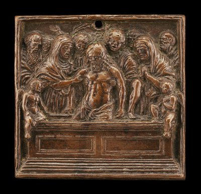 Gravleggingen av called Riccio Andrea Briosco