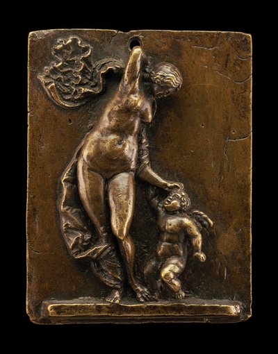 Venus tukte Amor av called Riccio Andrea Briosco
