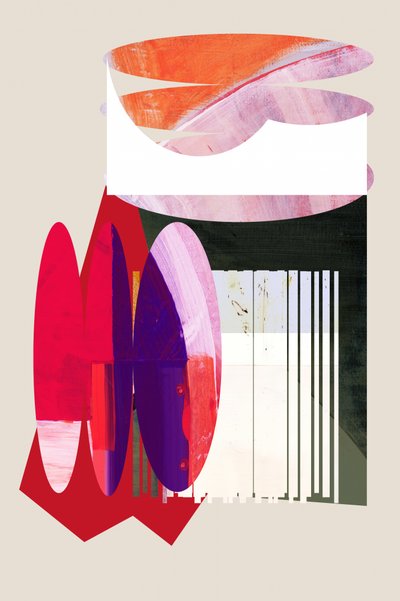 Abstrakt geometrisk collage av cartissi