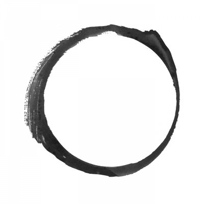 Abstrakt Zen-sirkel av cartissi