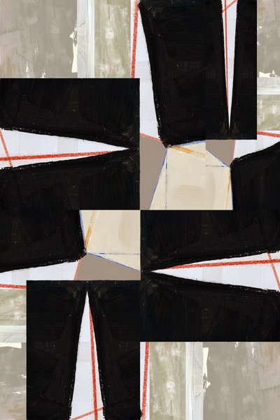 Dristig geometrisk abstrakt av cartissi