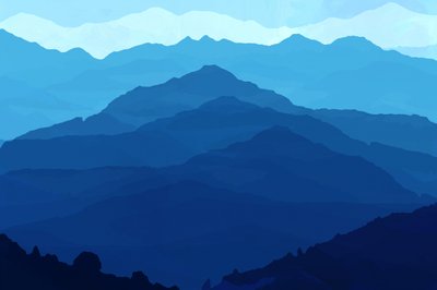De lagdelte Blue Mountains av cartissi