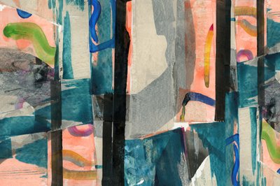 Moderne abstrakt collage av cartissi