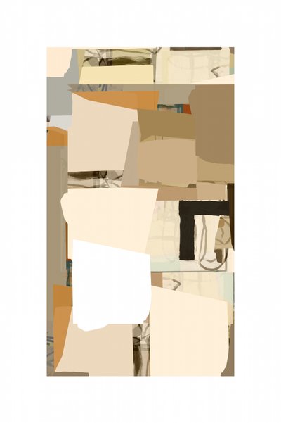 Nøytral, abstrakt collage av cartissi