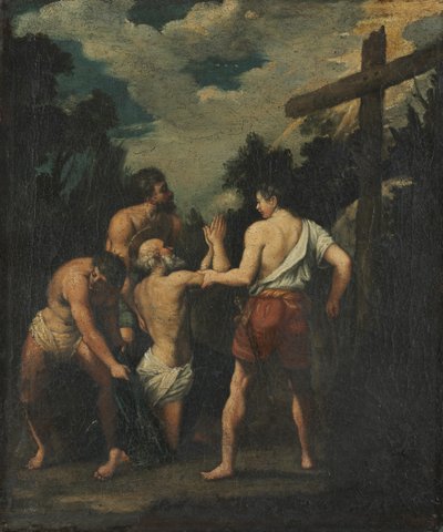 Martyrium av Saint Andrew av copy after Guido Reni