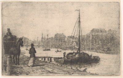Elv i en by av de Groot (prentmaker)