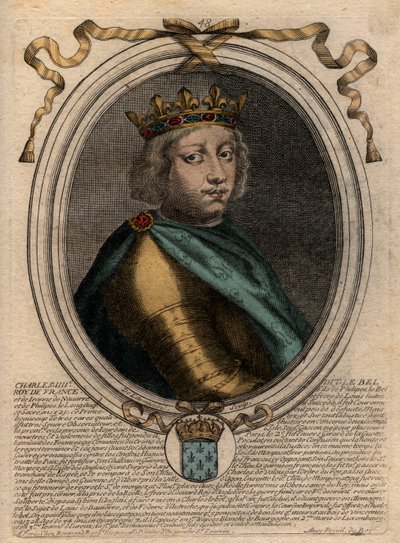 Portrait of Charles IV the Bel (1294-1328), King of France - Charles IV the 