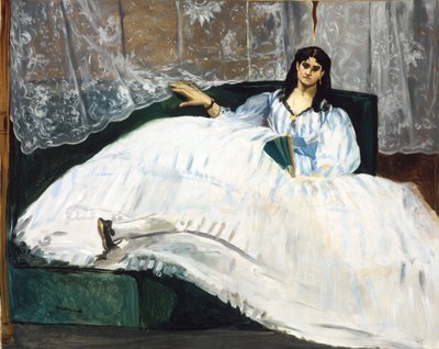 Kvinne med vifte av Édouard Manet