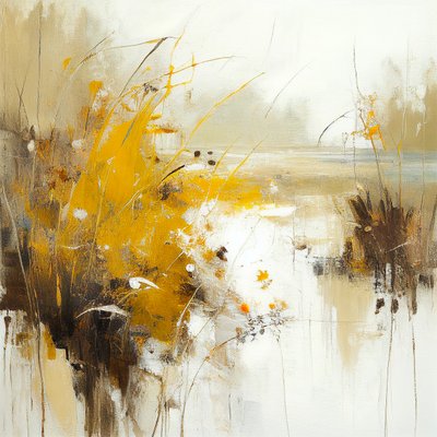 Abstrakt myrmyr, veggkunst | Lerretstrykk av F. Abderrahim