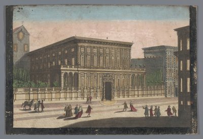 Se på Palazzo Doria-Tursi te Genua Utsikt over Palazzo del Duca d