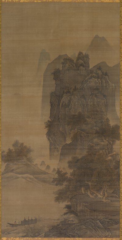 Landskap av follower of Sesshū Tōyō