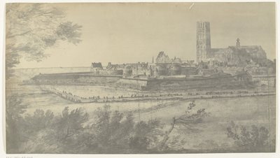 Utsikt over Harderwijk, 1672 Bilder av tegninger av den franske invasjonen av Nederland i 1672 av Adam Frans van der Meulen bevart i Manufacture des Gobelins (serietittel) av frères Moreau
