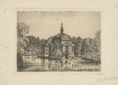 Utsikt over Trompenburgh av jonkheer Barthold Willem Floris van Riemsdijk