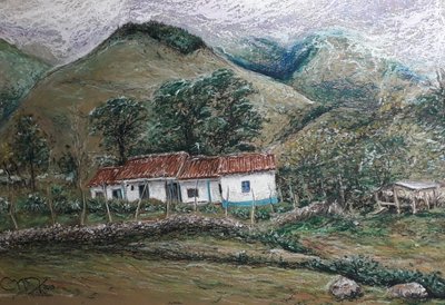 ANDEAN LANDSCAPE - LLANO LARGO VENEZUELA av miguelmendez_art.ve