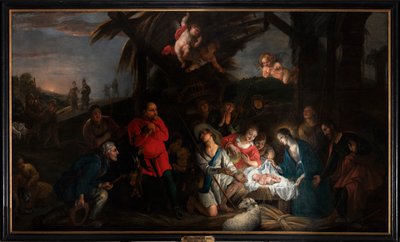 Hyrdenes tilbedelse av or Liemaecker Nicolaas de Liemakere