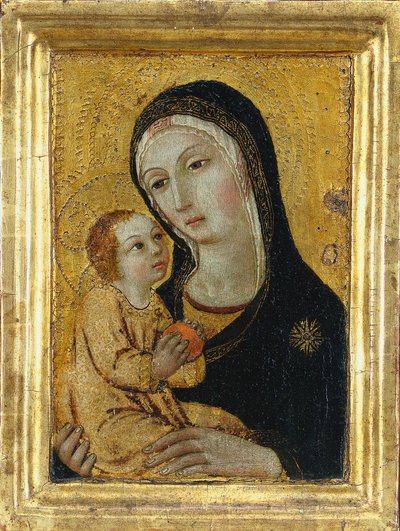 Jomfru og barn av possibly by Icilio Federico Joni