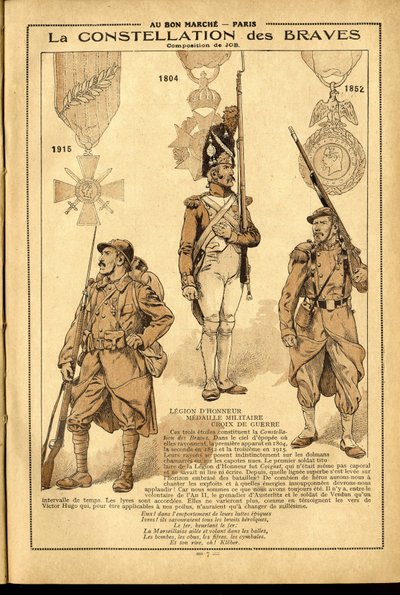Dagbok til Bon Marche 1917 - Illustrasjon av Job (Jacques Marie (Jacques-Marie) Gaston Onfray og Breville) (1858-1931): 1905 av pseudonym for Onfray de Breville Jacques Job