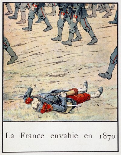 Frankrike invaderte i 1870 (en soldat død på slagmarken) - i "" Petite histoire de France" av Jacques Bainville, red. Mane av pseudonym for Onfray de Breville Jacques Job