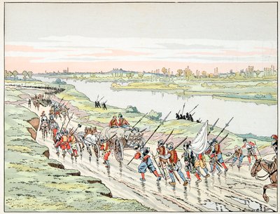 Illustrasjon hentet fra boken “” Le bon roy Henri””, illustrert av Jacques Marie Gaston Onfray de Breville dit JOB (1858-1931): Henri IV handler om Paris - Privat samling av pseudonym for Onfray de Breville Jacques Job