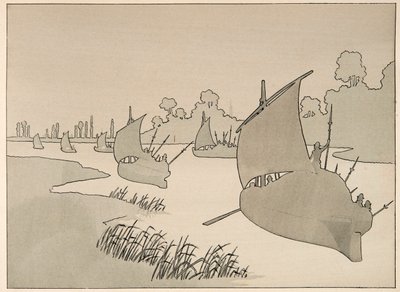 Illustrasjon hentet fra boken «Le bon roy Henri», illustrert av Jacques Marie Gaston Onfray de Breville dit JOB (1858-1931): Hertugen av Parma prøver å forsyne Paris med båt - Privat samling av pseudonym for Onfray de Breville Jacques Job