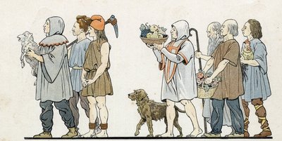 I "Frankrike, hans historie fortalt av G. Montorgueil, imagee av Job"" 1896. Privat samling. av pseudonym for Onfray de Breville Jacques Job
