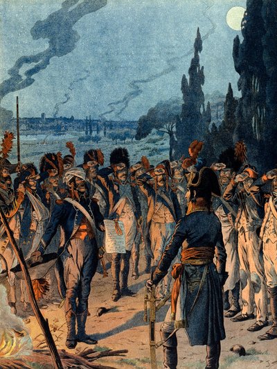 Italiensk kampanje: Om kvelden slaget ved Lodi 10. mai av pseudonym for Onfray de Breville Jacques Job