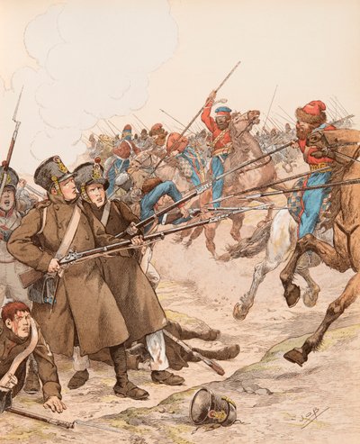 Jacques Marie Gaston Onfroy de Breville dit JOB (1858-1931) - Fransk militær under Napoleon-kampanjene med kallenavnet Marie Louise i 1815 og kjempet mot kosakkene, privat samling av pseudonym for Onfray de Breville Jacques Job