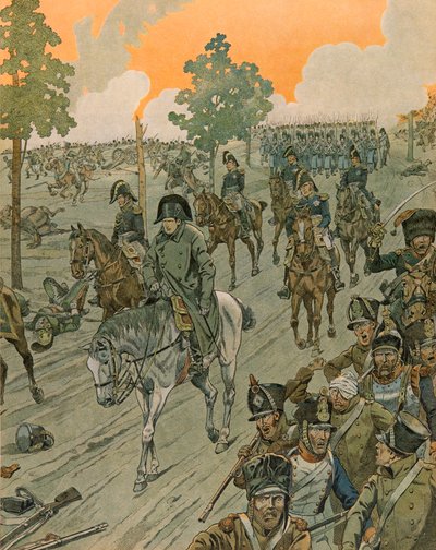 Jacques Marie Gaston Onfroy de Breville dit JOB (1858-1931) - History of Belgium: Waterloo on the Evening of the Battle (18. juni av pseudonym for Onfray de Breville Jacques Job
