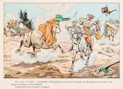 Jacques Marie Gaston Onfroy de Breville dit JOB (1858-1931) - Hussard under den egyptiske kampanjen (1798-1801) under Napoleon Bonaparte, privat samling av pseudonym for Onfray de Breville Jacques Job