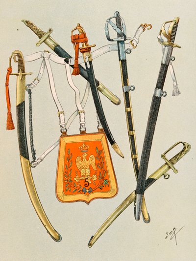 Jacques Marie Gaston Onfroy de Breville dit JOB (1858-1931) - Antrekk av franske tropper til enhver tid: Arms of Troops, Group 1, Private Collection av pseudonym for Onfray de Breville Jacques Job