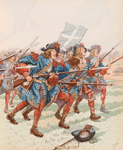 Jacques Marie Gaston Onfroy de Breville dit JOB (1858-1931) - The First Baionette (militær anklage i Louis XIIIs tid av pseudonym for Onfray de Breville Jacques Job