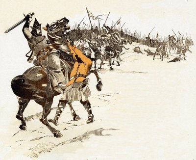 Man tar aldri sjakkkongesvaret til Ludvig VI den Gros (1081-1137), kongen av frankerne, ved å drepe den engelske soldaten som hadde grepet hodelaget på hesten sin og sa "" Kongen er fanget! "" i slaget ved Brenneville i Normandie 20. ap av pseudonym for Onfray de Breville Jacques Job