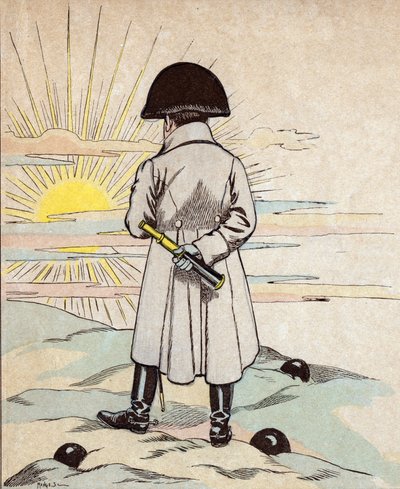 Portrett av Napoleon Bonaparte - litografi av Job (Jacques Onfroy de Breville) fra "" Le Grand Napoleon des Petites Enfants""" 1893 av pseudonym for Onfray de Breville Jacques Job