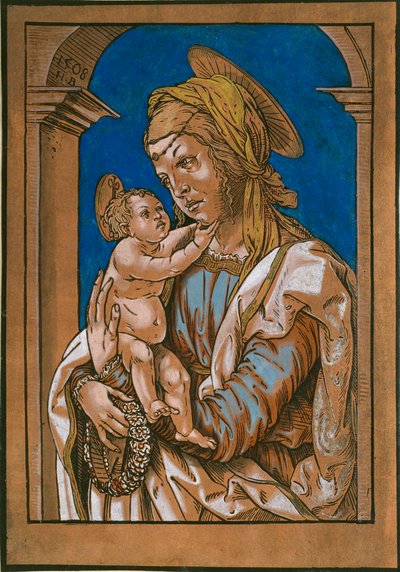 Madonna og barn under en bue, 1508 av the Elder Hans Burgkmair
