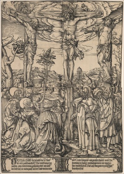 Korsfestelsen, 1527. av the Elder Hans Burgkmair