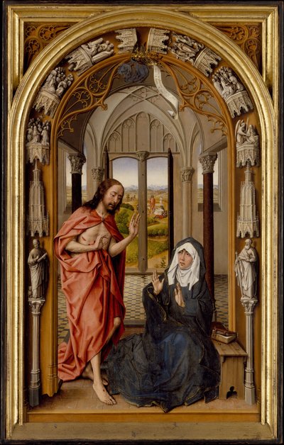 Kristus viser seg for sin mor, ca. 1496. av the Elder Juan de Flandes