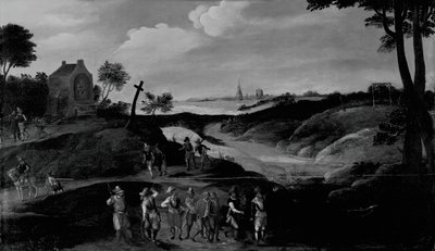 Landskap med figurer, ca. 160025. av the younger Joos de Momper