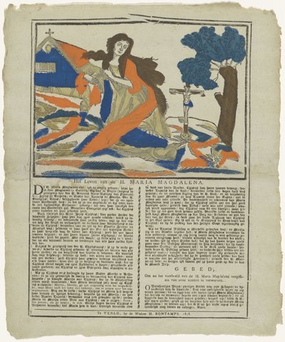 The Life of St Mary Magdalene (tittel på objekt) av weduwe H. Bontamps