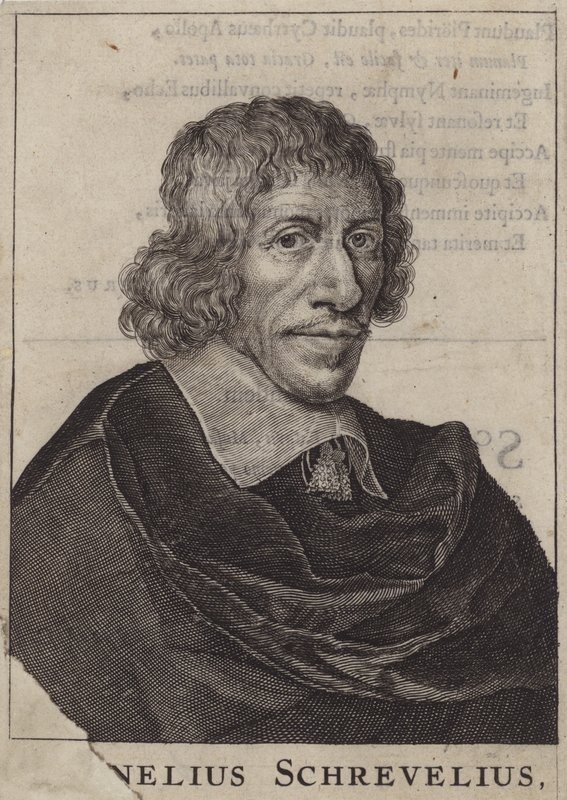 Cornelis Shrevel , nederlandsk lege og lærd (gravering) av (after) Dutch School