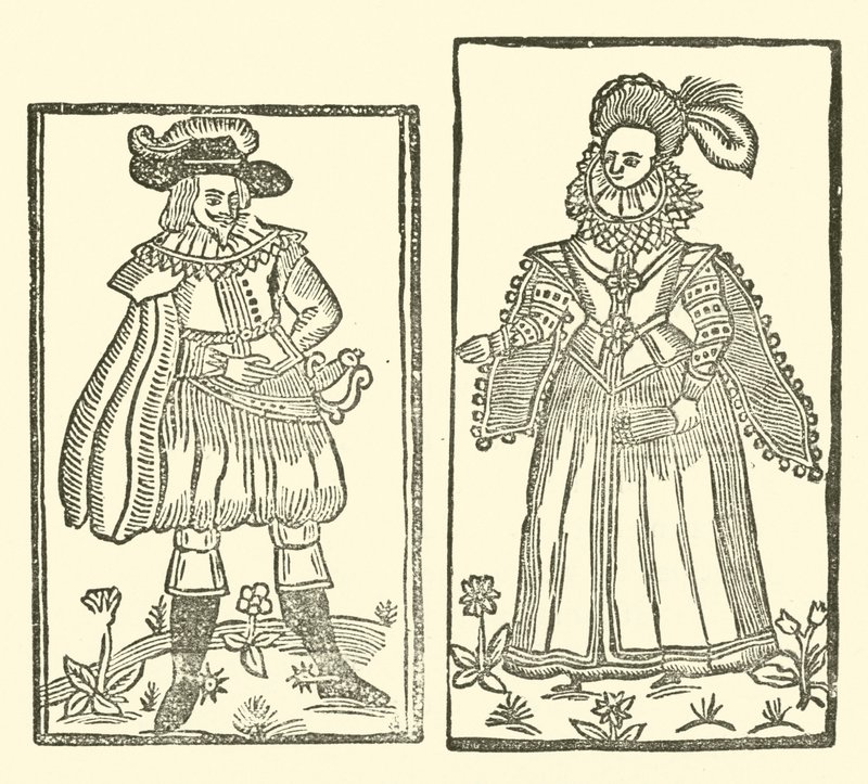 Illustrasjon for The Roxburghe Ballads (tresnitt) av (after) English School
