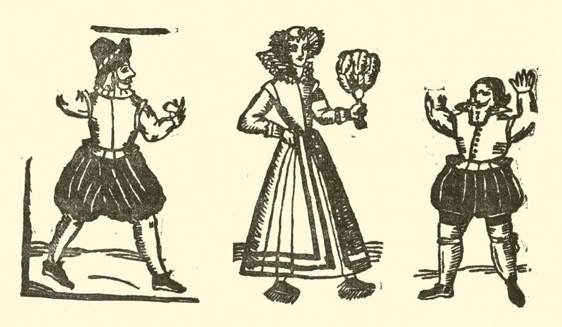Illustrasjon for The Roxburghe Ballads (tresnitt) av (after) English School