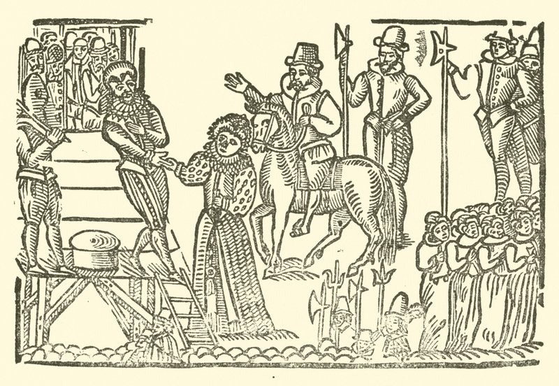 Illustrasjon for The Roxburghe Ballads (tresnitt) av (after) English School