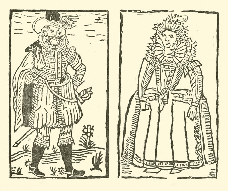 Illustrasjon for The Roxburghe Ballads (tresnitt) av (after) English School
