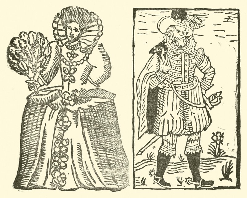 Illustrasjon for The Roxburghe Ballads (tresnitt) av (after) English School