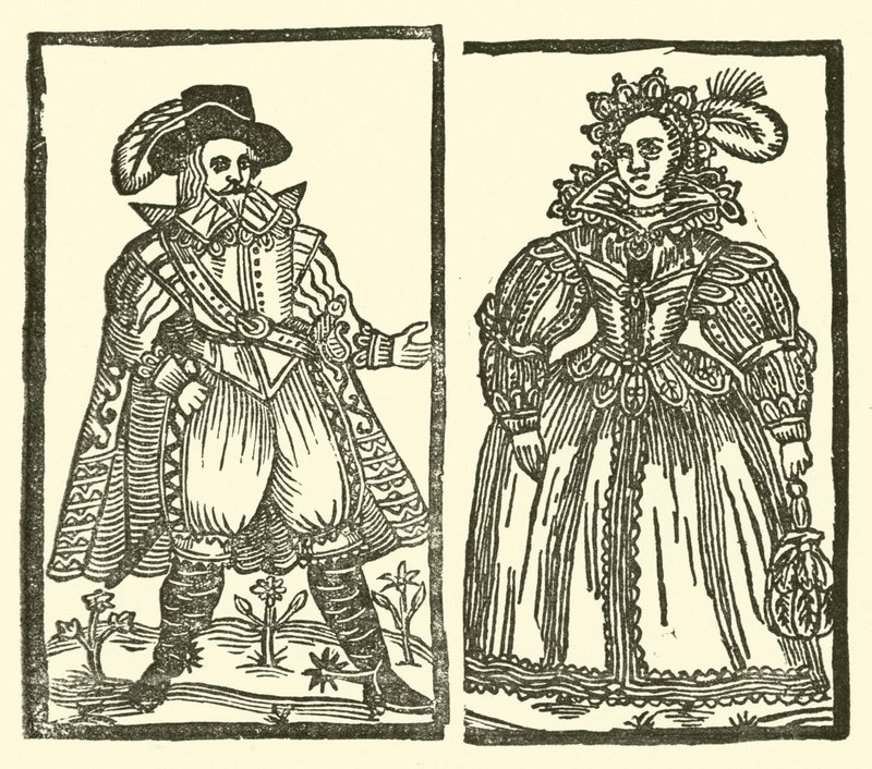 Illustrasjon for The Roxburghe Ballads (tresnitt) av (after) English School