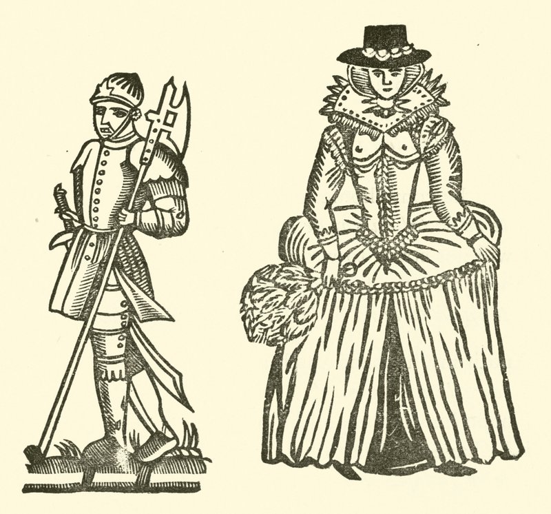 Illustrasjon for The Roxburghe Ballads (tresnitt) av (after) English School