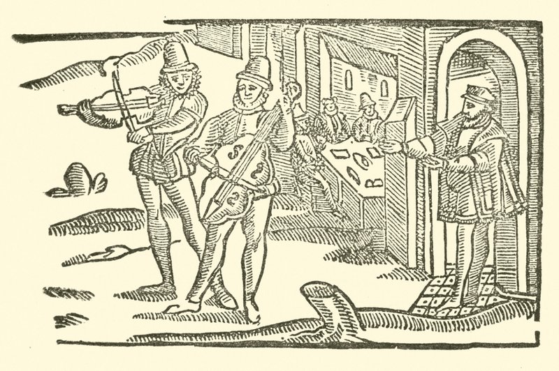Illustrasjon for The Roxburghe Ballads (tresnitt) av (after) English School