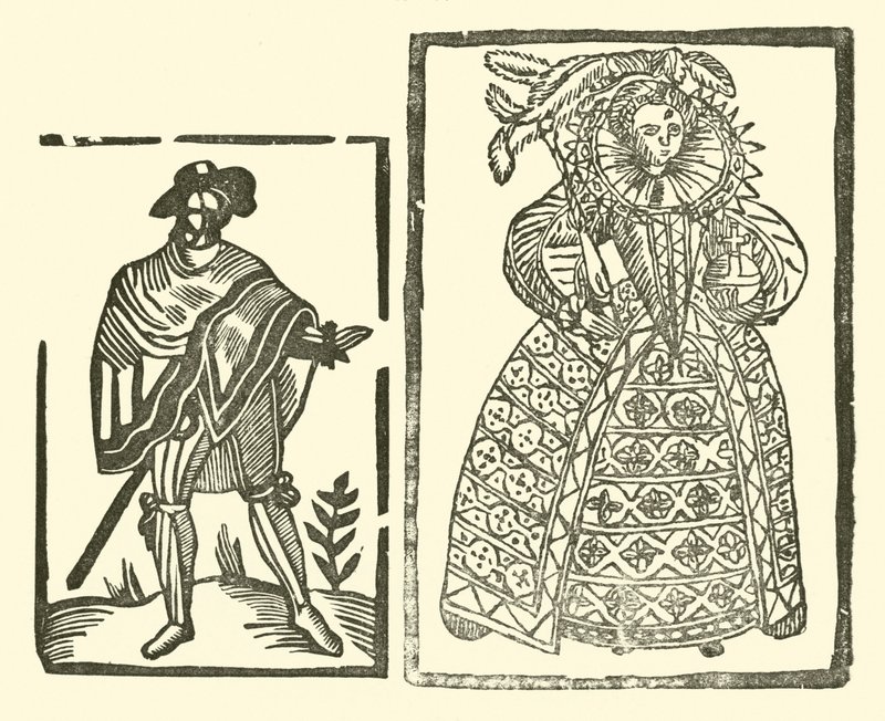 Illustrasjon for The Roxburghe Ballads (tresnitt) av (after) English School