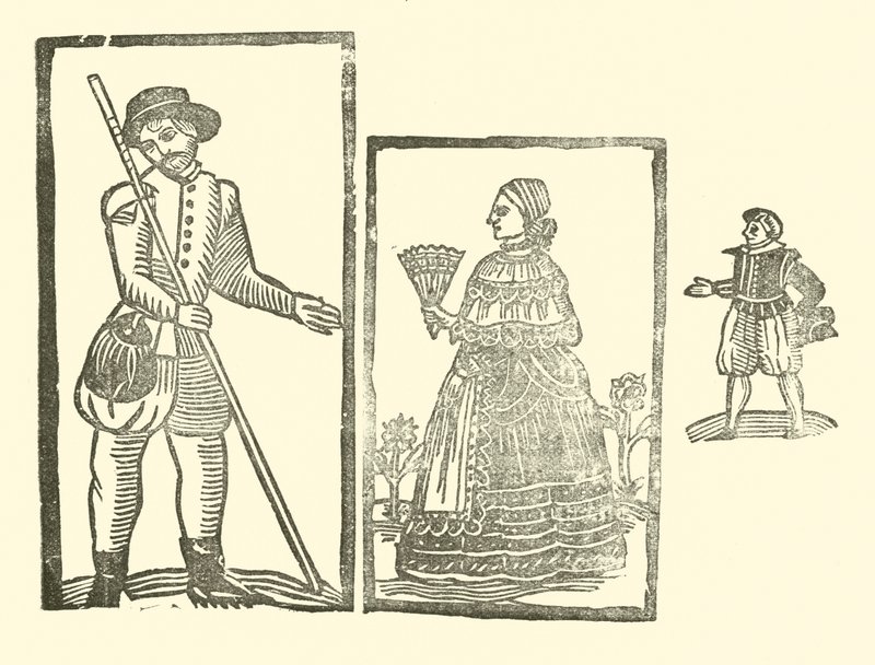 Illustrasjon for The Roxburghe Ballads (tresnitt) av (after) English School